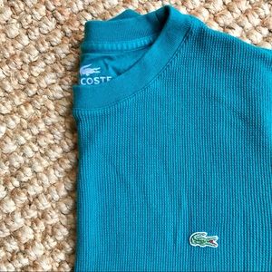 NWOT - Lacoste Emerald Green Thermal Shirt